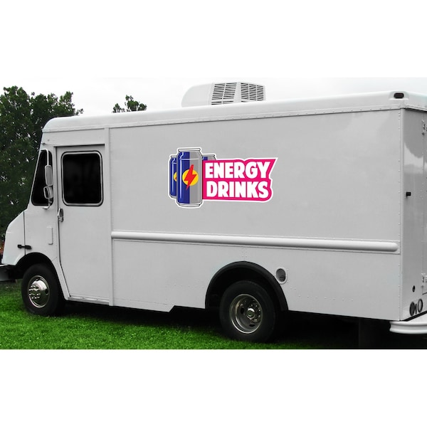 Signmission Safety Sign, 9 in Height, Vinyl, 6 in Length, Energy Drinks, D-DC-12-Energy Drinks D-DC-12-Energy Drinks - main